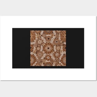 Earth Tone Flowers Posters and Art